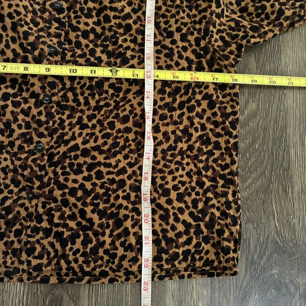 Madewell Leopard Puff Sleeve Blouse